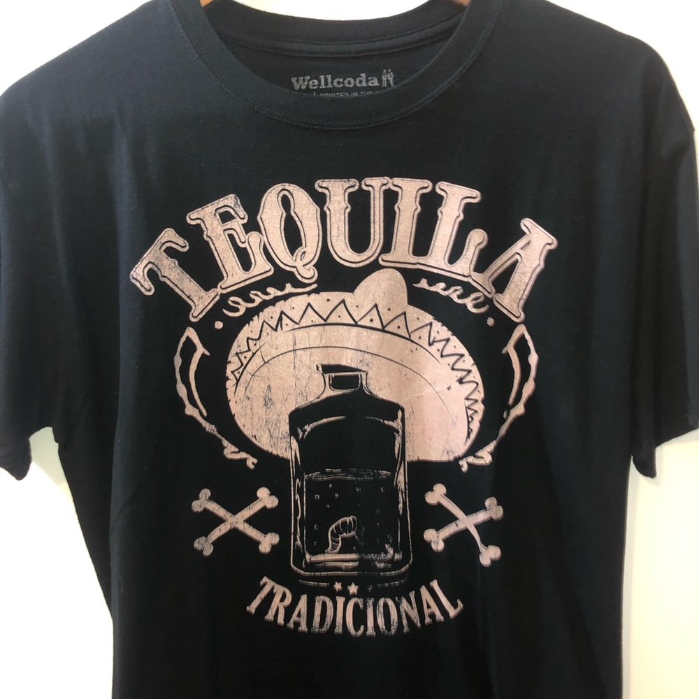 Wellcoda Tequila LG black T-shirt